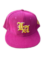 fuchsia corduroy cap