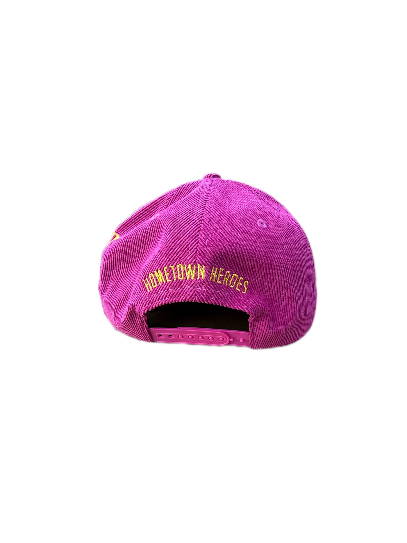 fuchsia corduroy cap