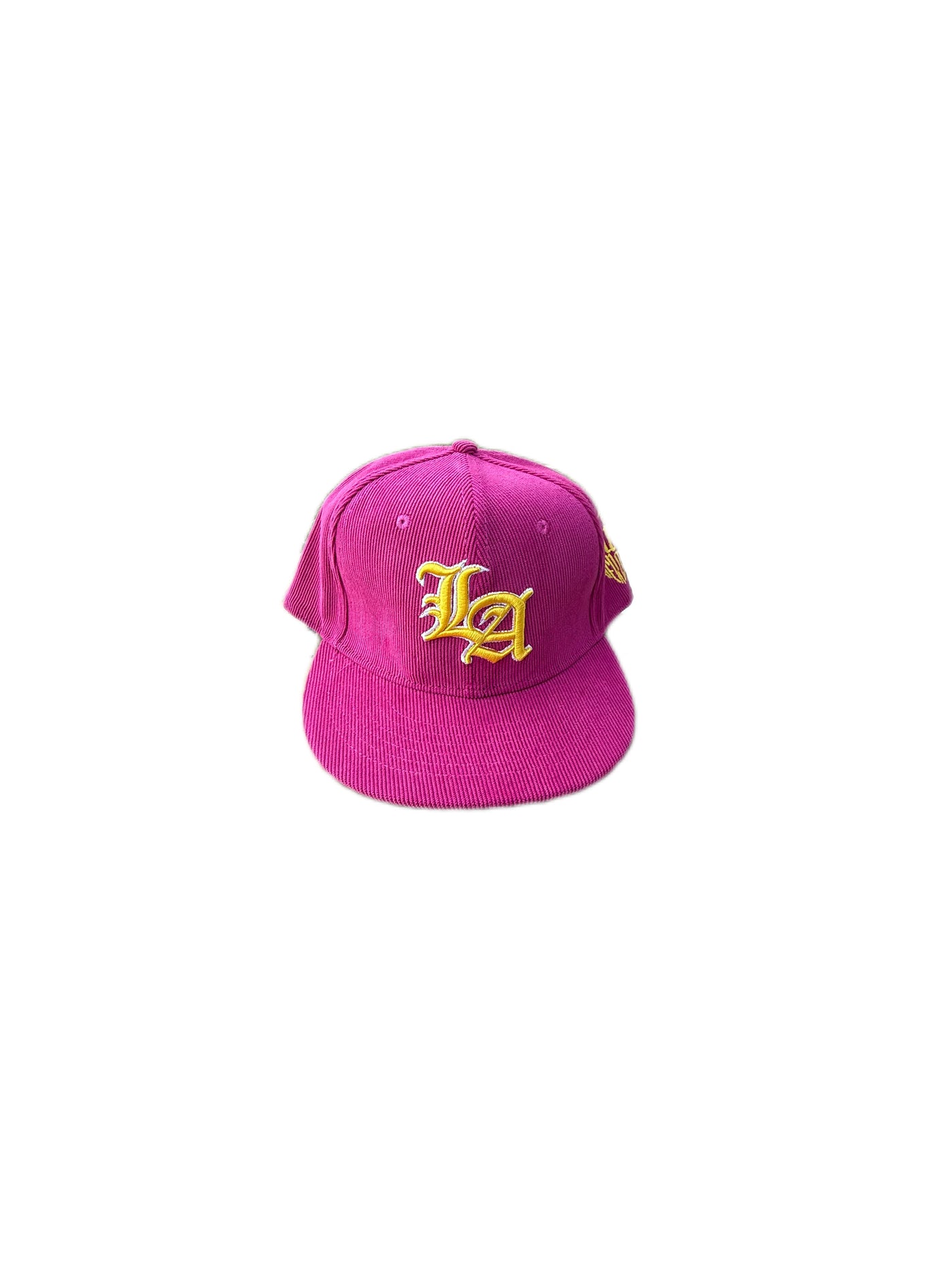 fuchsia corduroy cap